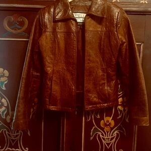 Vintage WILSONS PELLE STUDIO Brown Leather Jacket